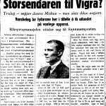 Bilete av utklipp frå Sunnmørsposten 31. mai 1938